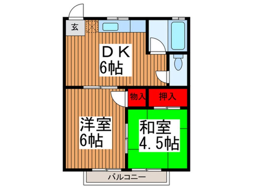 間取図 グランドゥール元町Ⅱ