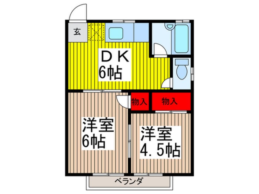 間取図 グランドゥール元町Ⅱ