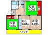 金杉台団地2-2-22号棟(501) 3DKの間取り