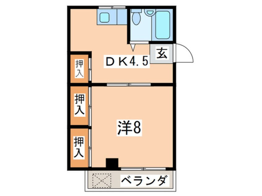 間取図 手島コーポ