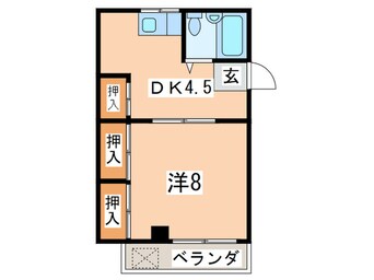 間取図 手島コーポ