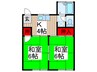 柳ハイツ 2Kの間取り
