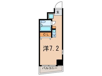 間取図 エスコ－ト麻布十番(502)
