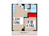 ハイツカワムラ 1LDKの間取り