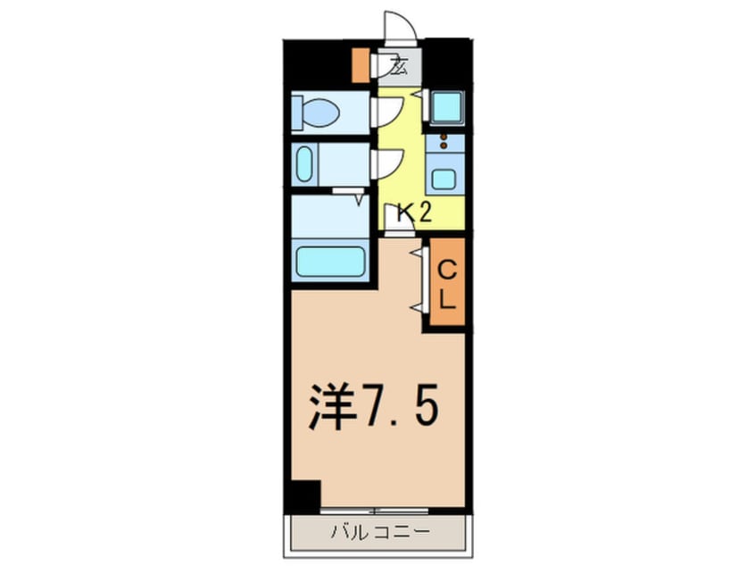 間取図 メゾン・ド・ヴィレ高輪(1002)