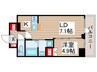 アルファプライム東陽町 1LDKの間取り