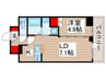 アルファプライム東陽町 1LDKの間取り