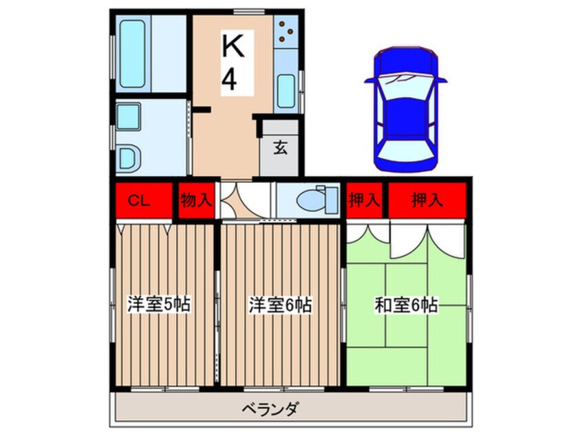 間取図 征矢町鈴木様貸家