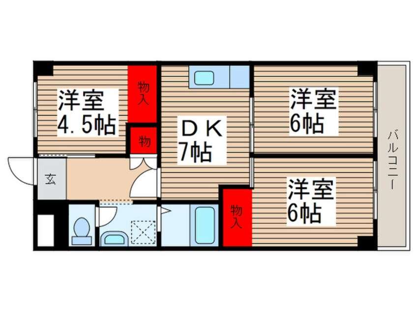 間取図 源七第三コーポラス