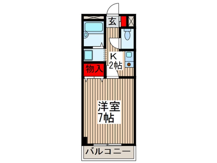 間取り図 ｱﾝﾌﾟﾙｰﾙﾌｪｰﾙｸﾚｱｼｵ