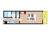 ＣＡＳＡ新船橋 1Kの間取り