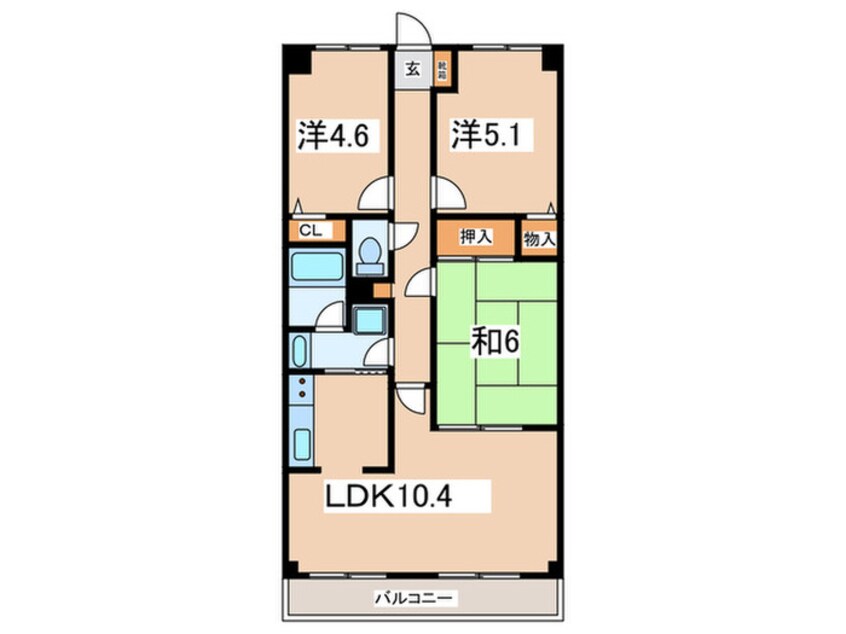 間取図 ルイシャトレ町田