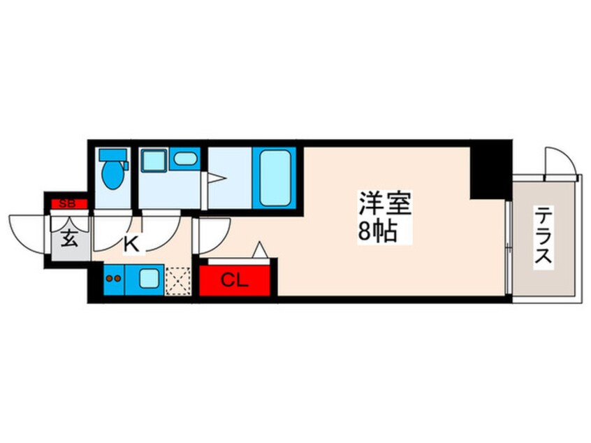 間取図 ＧＲＡＮ　ＰＡＳＥＯ田端Ｄ