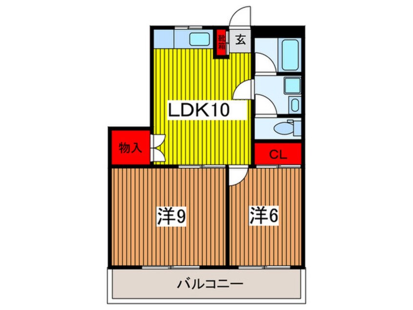 間取図 グリ―ンヒルズ浦和