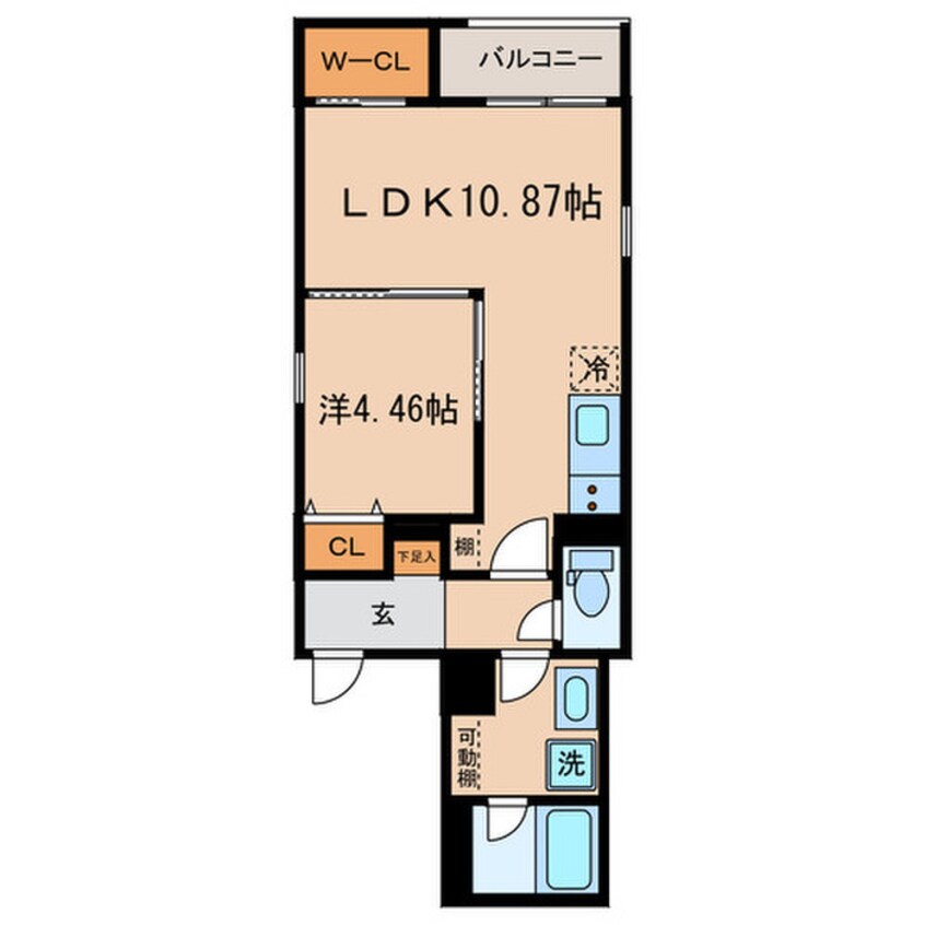 間取図 クラージュ森下