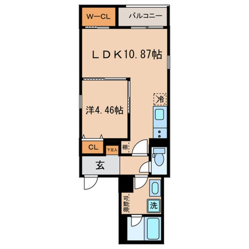 間取図 クラージュ森下