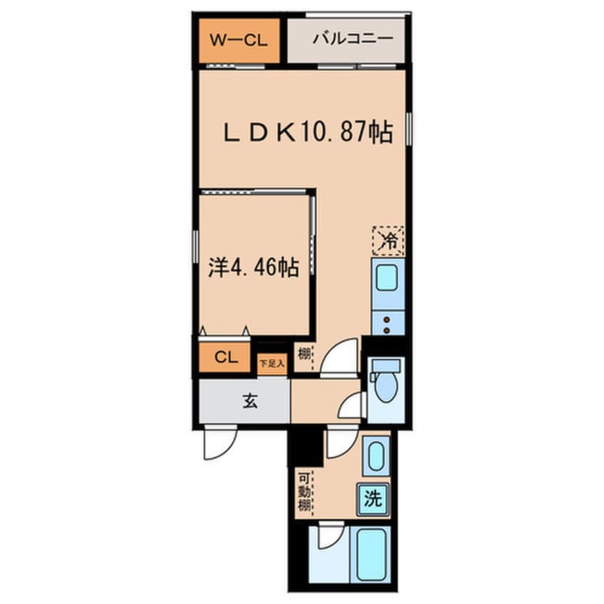 間取図 クラージュ森下