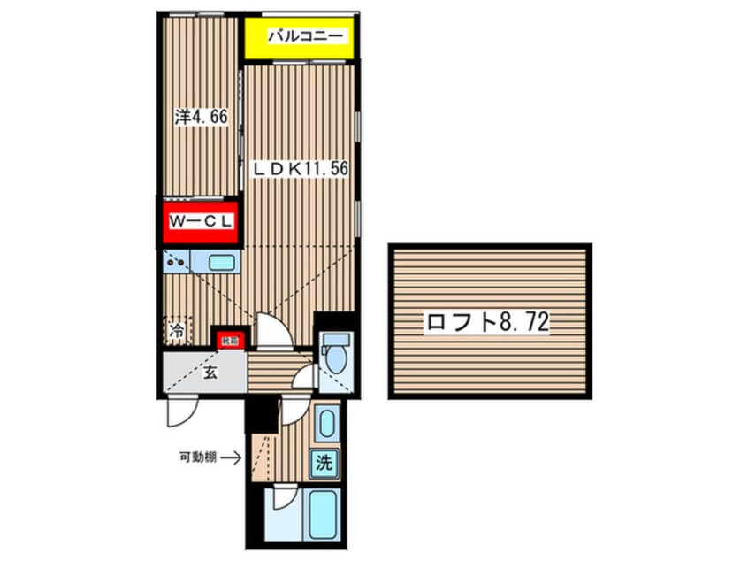 間取図 クラージュ森下