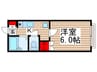 グランデュール市川Ｆ 1Kの間取り