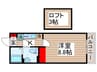 COCOCUBE北千住TERRACE 1Kの間取り