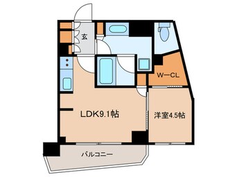 間取図 ｻﾞ・ﾊﾟｰｸﾊﾋﾞｵ文京目白台ﾌﾟﾚｲｽ