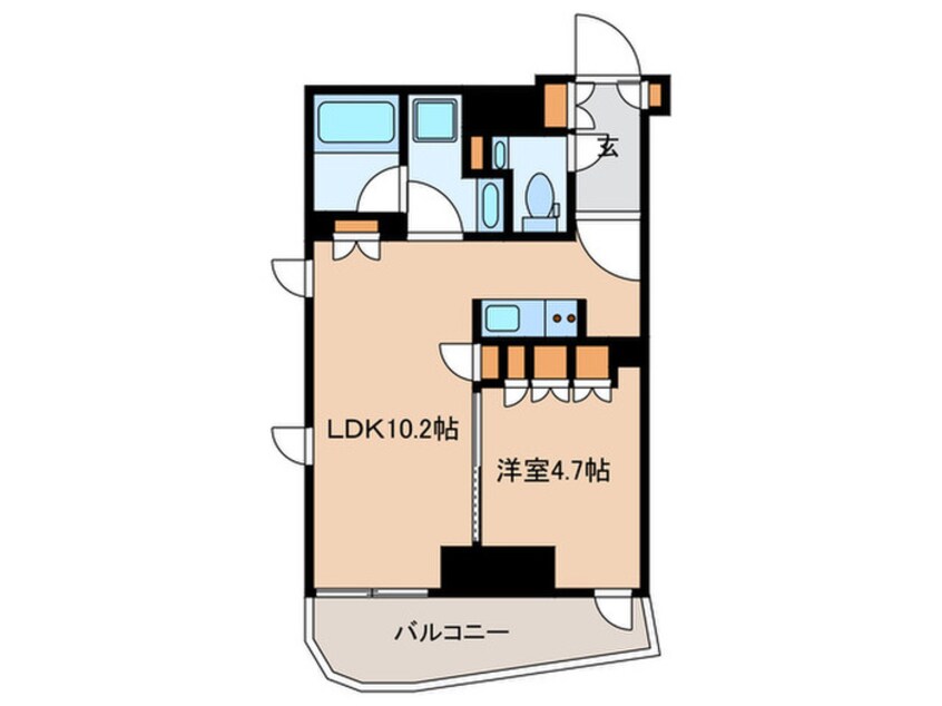 間取図 ｻﾞ・ﾊﾟｰｸﾊﾋﾞｵ文京目白台ﾌﾟﾚｲｽ