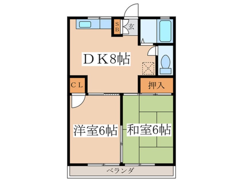 間取図 高杉ﾏﾝｼｮﾝ