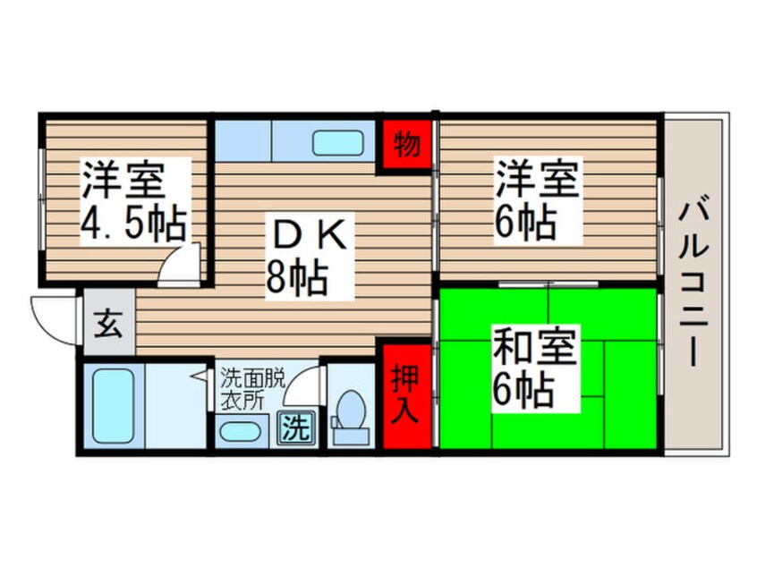 間取図 メゾンあすなろ