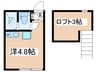 アーバンテラス 1Rの間取り