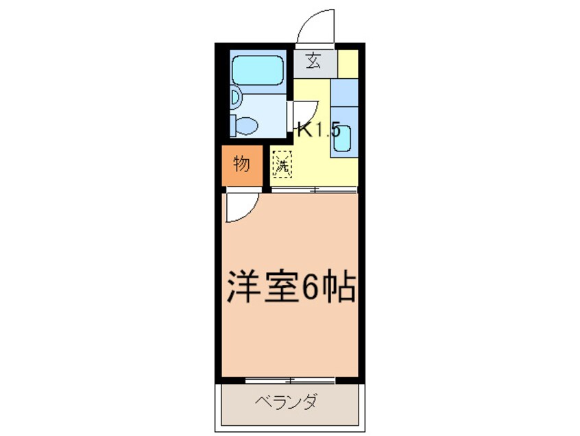 間取図 王子フラット