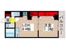 エスビル弐番館 1LDKの間取り