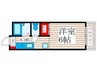 コーポベルシップ 1Kの間取り