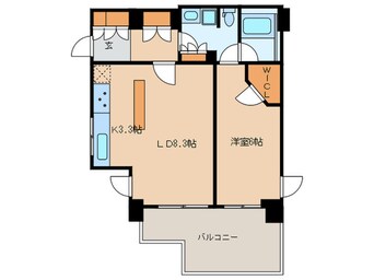 間取図 ﾌﾟﾗｲﾑｱｰﾊﾞﾝ新宿夏目坂ﾀﾜｰﾚｼﾞﾃﾞﾝｽ