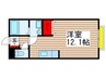 エミールⅠ 1Rの間取り