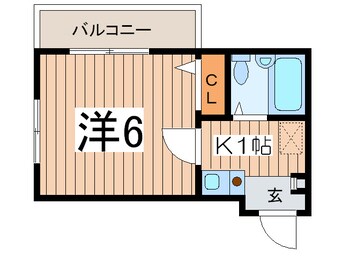 間取図 エルマ－ノ堀江