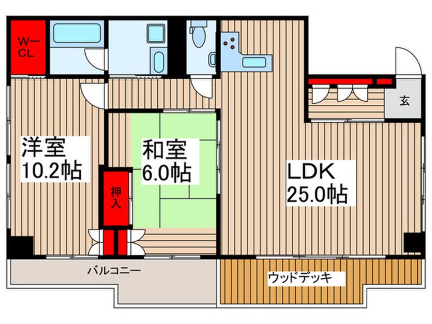 間取図 フェリーチェ川口