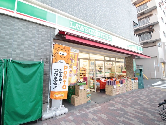 ローソン100LS両国店(コンビニ)まで115m ルクレ両国
