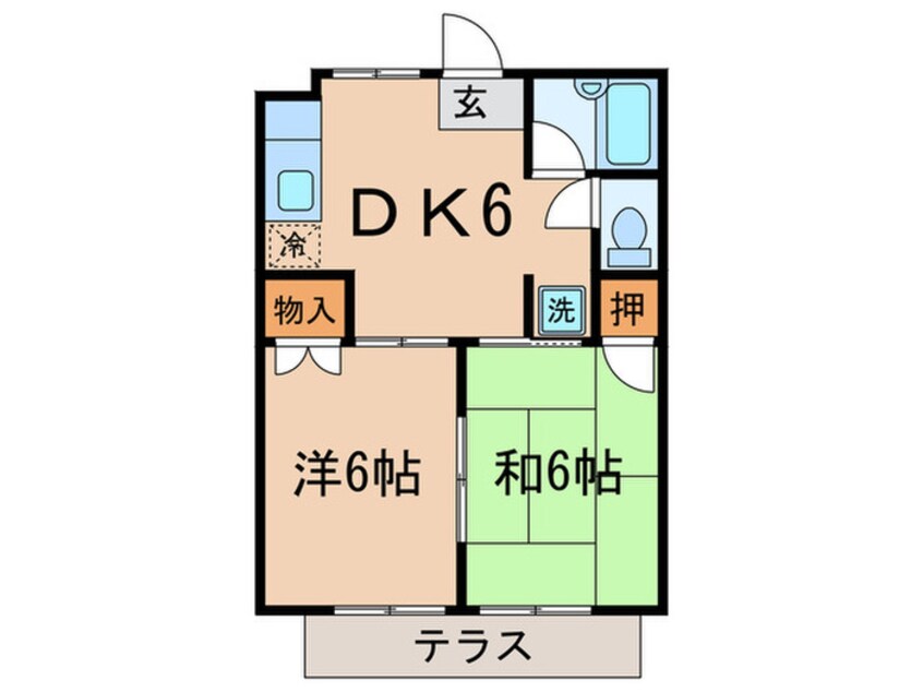 間取図 サマックスメゾン中村Ａ