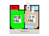 信田ビル 1DKの間取り
