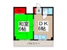 信田ビル 1DKの間取り