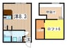 プリマ十弐番館 1Rの間取り
