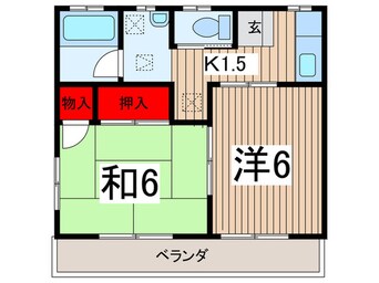 間取図 アズマコ－ポⅡ