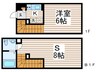 ラヴィーダ東長崎 1SKの間取り