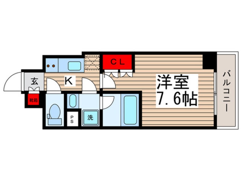 間取図 ＣＲＥＶＩＳＵＴＡ亀戸Ⅲ