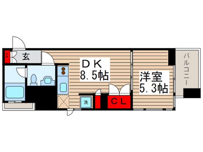 間取図 プロスペクトＫＡＬＯＮ三ノ輪