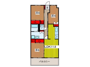 間取図 PLENDY北浦和