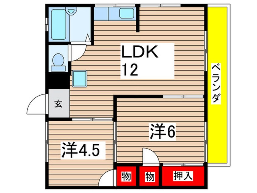 間取図 リバティマルマンⅡ