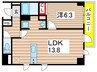 千葉ポ－トイ－スト 1LDKの間取り