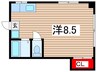 石田コ－ポ 1Rの間取り