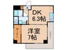 グリ－ンコ－ポ高島 1DKの間取り